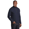 Sport-Tek Men's Deep Navy Heather Endeavor 1/4 Zip Pullover