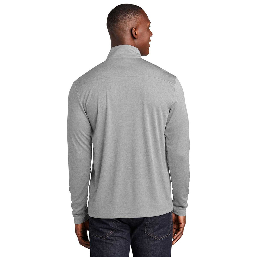 Sport-Tek Men's Light Grey Heather Endeavor 1/4 Zip Pullover