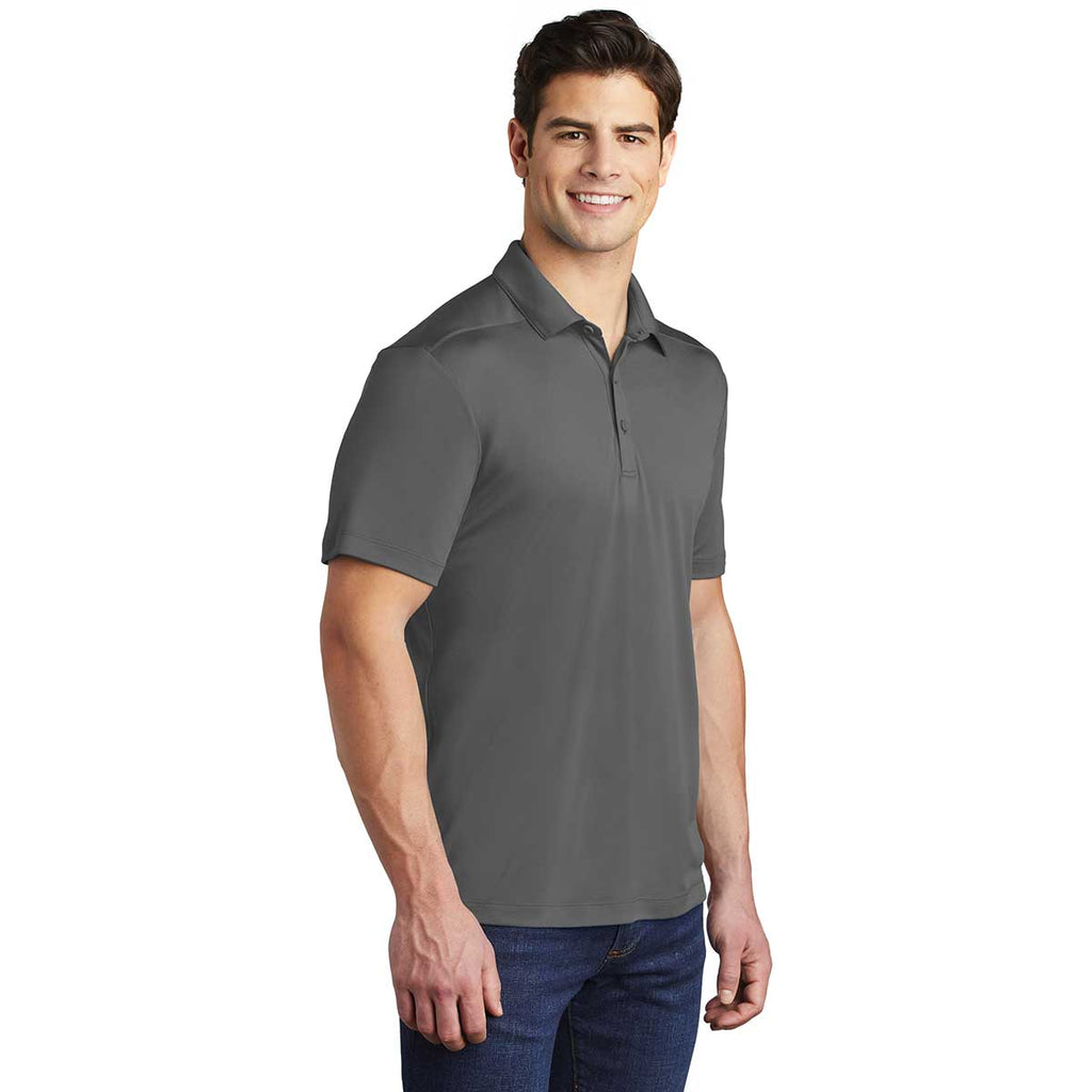 Sport-Tek Men's Dark Smoke Grey Posi-UV Pro Polo