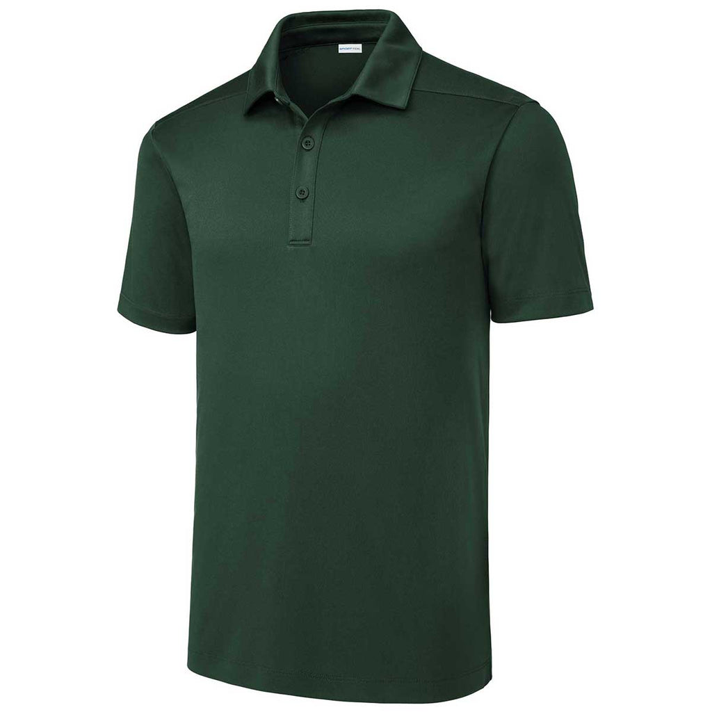 Sport-Tek Men's Forest Green Posi-UV Pro Polo