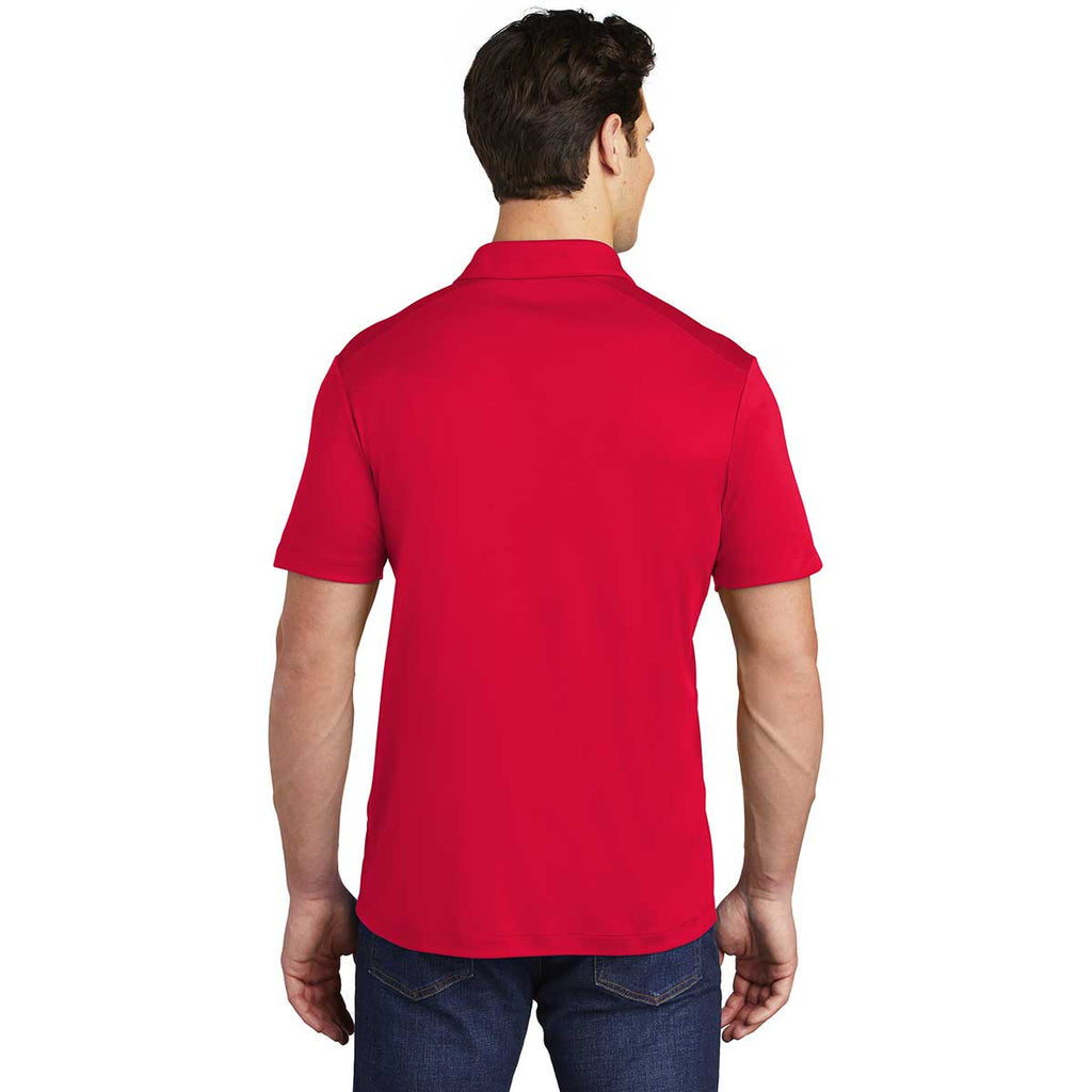 Sport-Tek Men's True Red Posi-UV Pro Polo