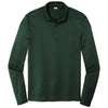 Sport-Tek Men's Forest Green Posi-UV Pro Long Sleeve Polo