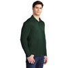 Sport-Tek Men's Forest Green Posi-UV Pro Long Sleeve Polo