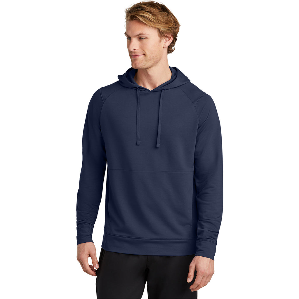 Sport-Tek Men's True Navy Sport-Wick Flex Fleece Pullover Hoodie