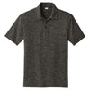 Sport-Tek Men's Grey/Black Electric PosiCharge Electric Heather Polo