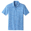 Sport-Tek Men's True Royal Electric PosiCharge Electric Heather Polo