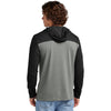 Sport-Tek Unisex Black/ Vintage Heather Halftime Long Sleeve Hoodie