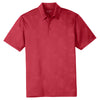 Sport-Tek Men's Deep Red Embossed PosiCharge Tough Polo