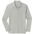 Sport-Tek Men's Silver PosiCharge RacerMesh Long Sleeve Polo