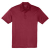 Sport-Tek Men's Cardinal Heather Contender Polo