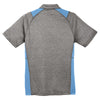 Sport-Tek Men's Vintage Heather/Carolina Blue Heather Colorblock Contender Polo