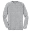 Sport-Tek Men's Heather Grey Long Sleeve Ultimate Performance Crew