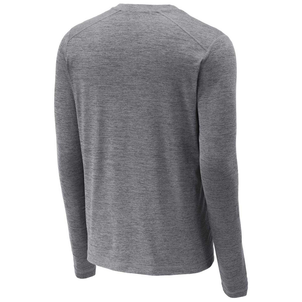 Sport-Tek Men's Grey Heather Exchange 1.5 Long Sleeve Crew