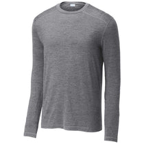 Sport-Tek Men's Grey Heather Exchange 1.5 Long Sleeve Crew