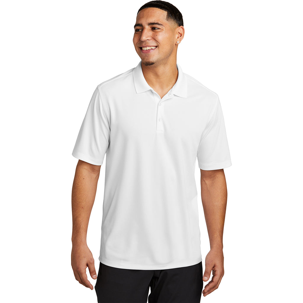 Sport-Tek Men's White UV Micropique Polo