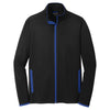 Sport-Tek Men's Black/ True Royal Sport-Wick Stretch Contrast Full-Zip Jacket