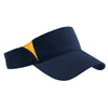 Sport-Tek True Navy/Gold Dry Zone Colorblock Visor