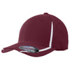 Sport-Tek Maroon/White Flexfit Performance Colorblock Cap