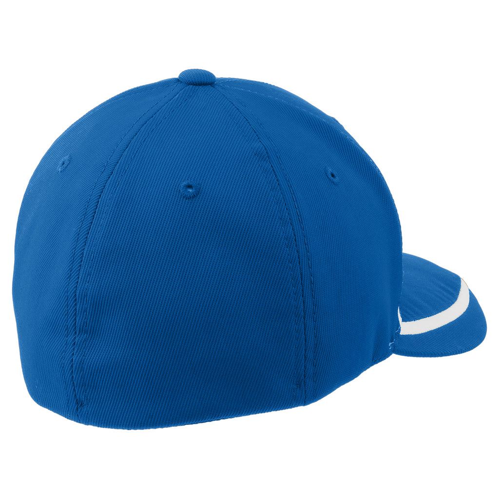 Sport-Tek True Royal/White Flexfit Performance Colorblock Cap