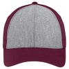 Sport-Tek Vintage Heather/Maroon Jersey Front Cap