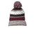 Sport-Tek Maroon/Black/White Pom Pom Team Beanie