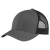 Sport-Tek Graphite Grey/Black Yupoong Retro Trucker Cap