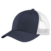 Sport-Tek True Navy/White Yupoong Retro Trucker Cap