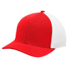 Sport-Tek True Red/White Flexfit Air Mesh Back Cap