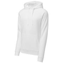 Sport-Tek Men's White Drive Fleece Pullover Hoodie