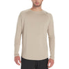 UNRL Men's Heather Sand Stride Long Sleeve