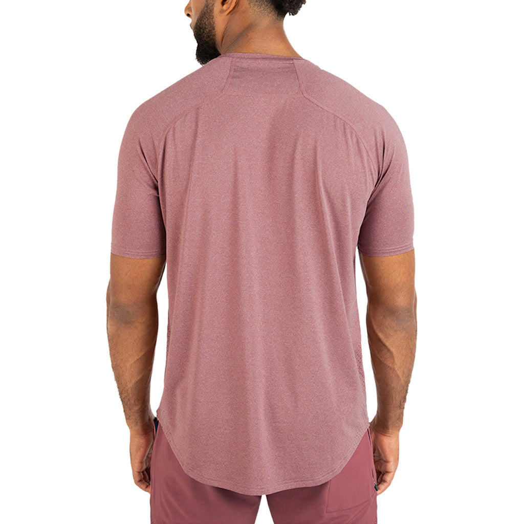 UNRL Men's Heather Auburn Stride Short Sleeve