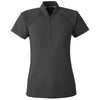 Swannies Golf Women's Black Heather Quinn Polo