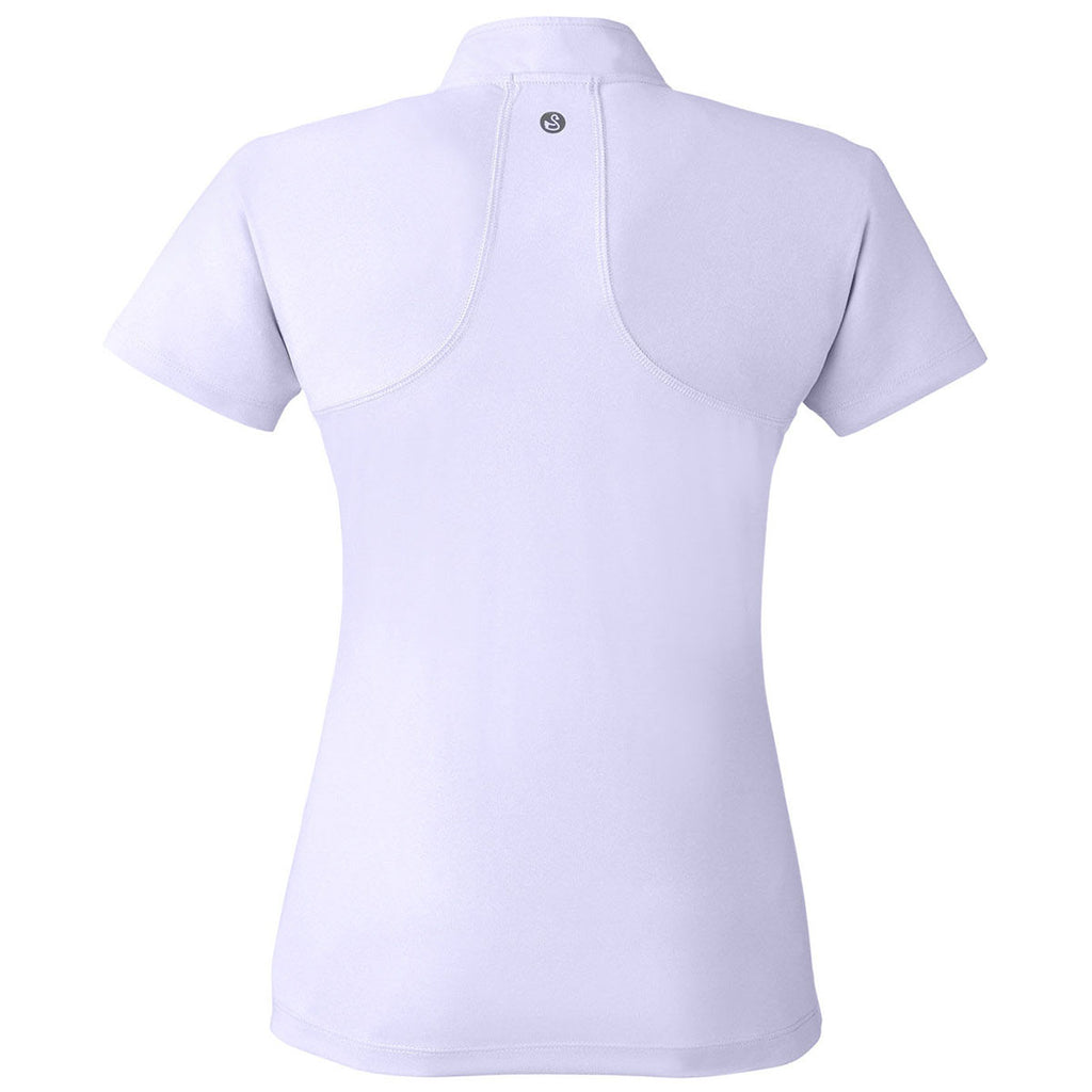 Swannies Golf Women's Lilac Grey Heather Quinn Polo