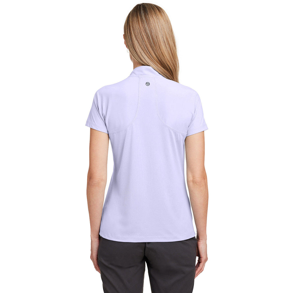 Swannies Golf Women's Lilac Grey Heather Quinn Polo