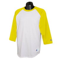 Champion Men's White/Gold Baseball T-Shirt