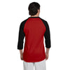 Champion Men's Scarlet/Black Baseball T-Shirt