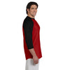 Champion Men's Scarlet/Black Baseball T-Shirt