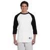 Champion Men's White/Black Baseball T-Shirt