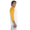 Champion Men's White/Gold Baseball T-Shirt