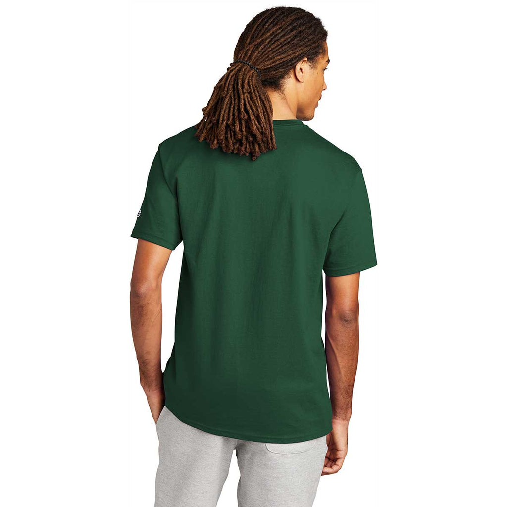 Champion Men's Dark Green Heritage 6-oz Jersey Tee