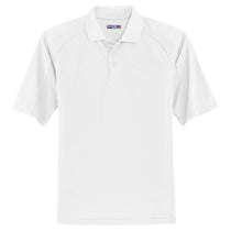 Sport-Tek Men's White Dri-Mesh Pro Polo