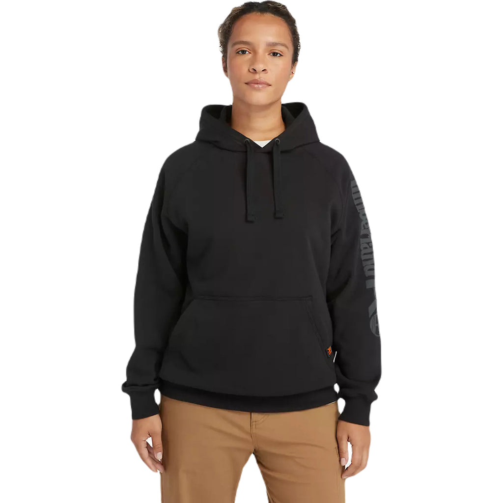 Timberland Women's Black Hood Honcho Sport Hoodie