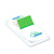 Post-It White Dispenser with Green Flag Custom Printed Designer 2 Dispenser