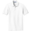 Port Authority Men's White Tall Core Classic Pique Polo