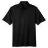 Port Authority Men's Black Tall Tech Pique Polo