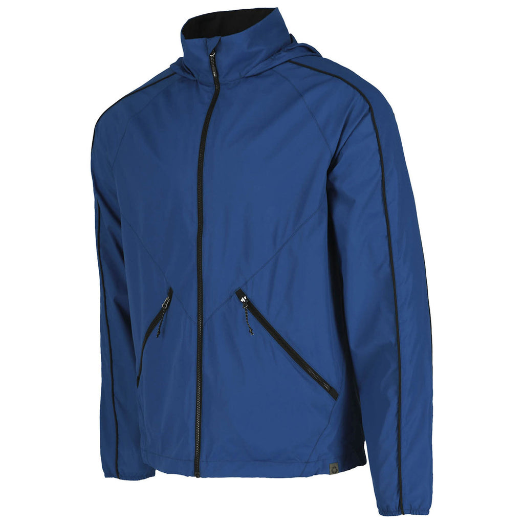 Elevate Men's Metro Blue/Black Rincon Eco Packable Jacket