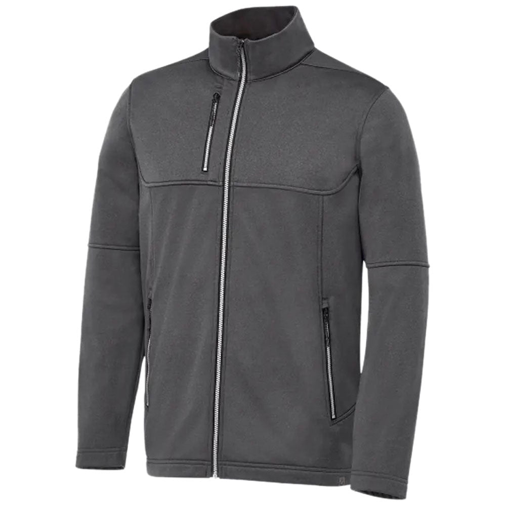 Elevate Men's Heather Dark Charcoal Joris Eco Softshell Jacket