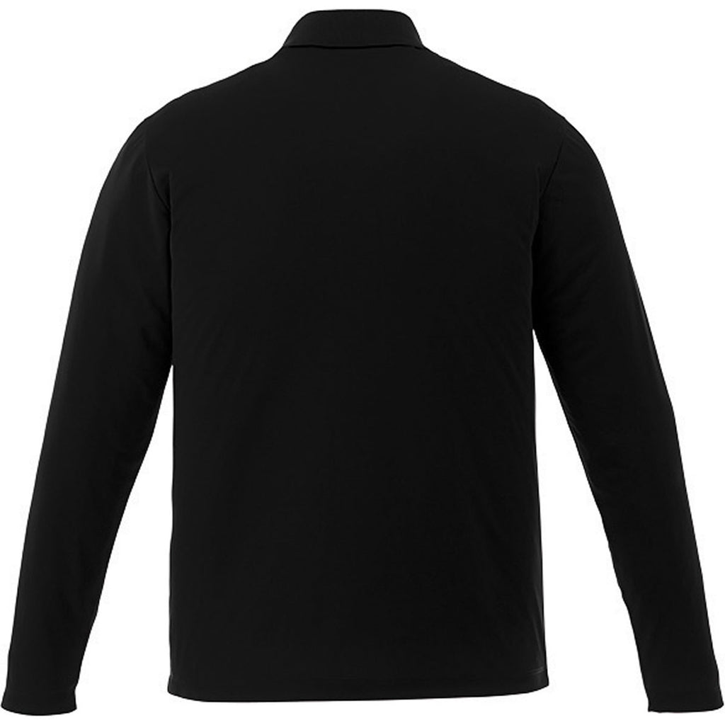 Trimark Men's Black Mori Long Sleeve Polo