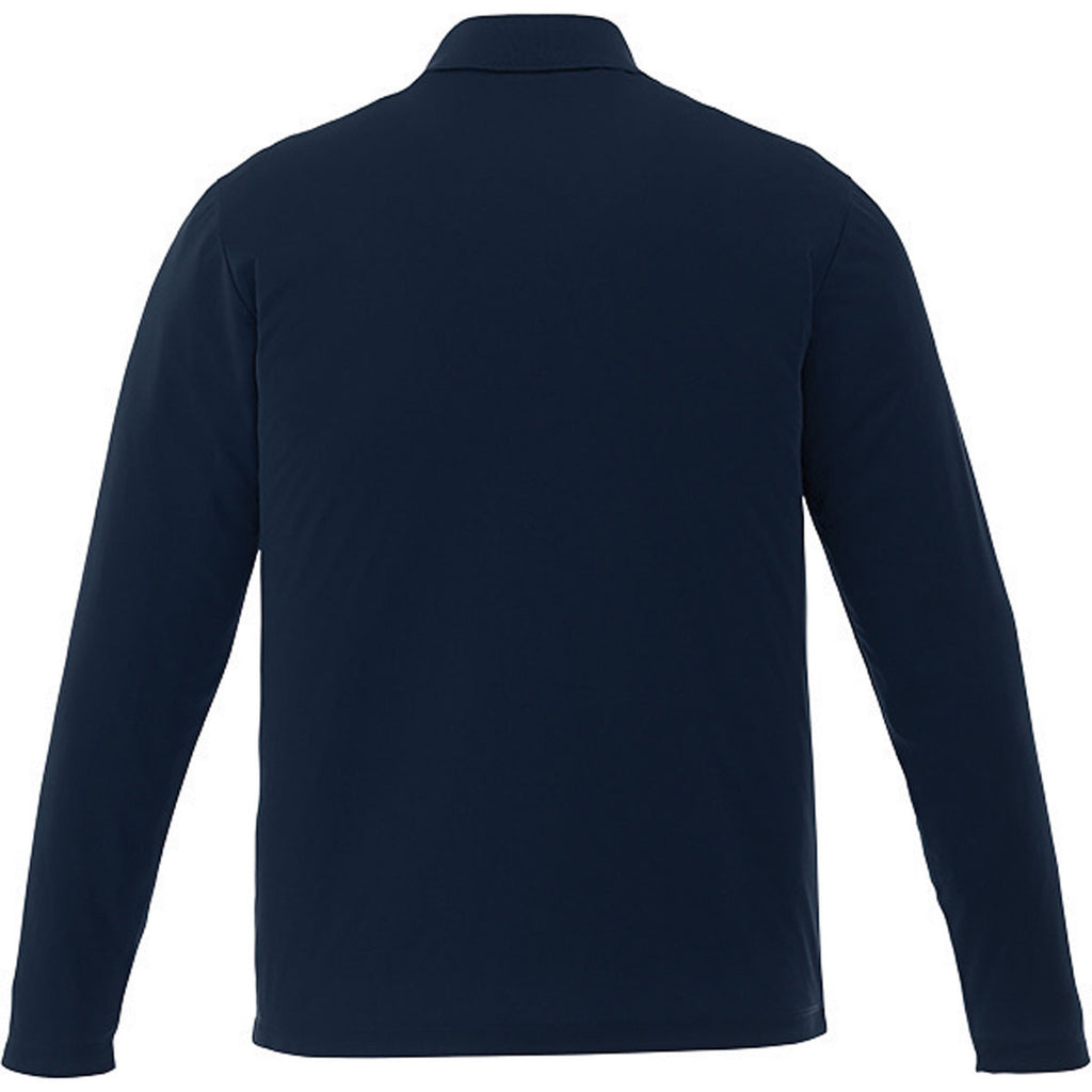 Trimark Men's Navy Mori Long Sleeve Polo