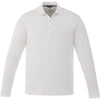 Trimark Men's White Mori Long Sleeve Polo